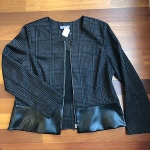 ♦️NWT Zippered blazer
